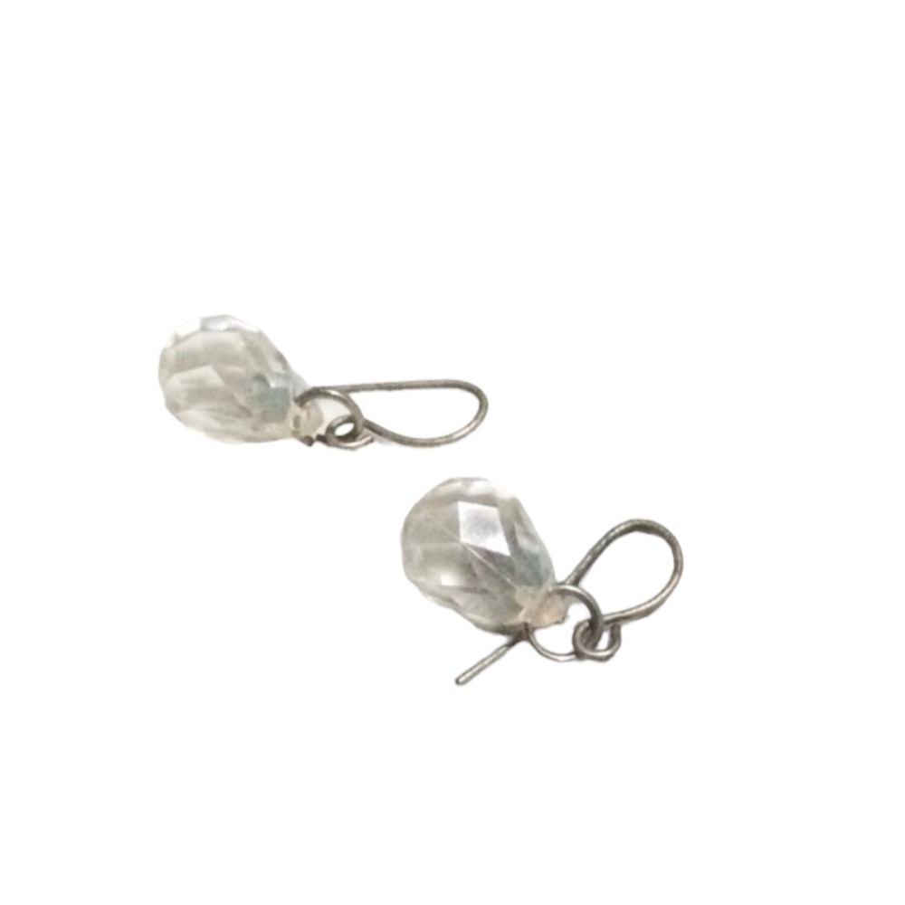 Small clear earrings acrylic Droplet shape